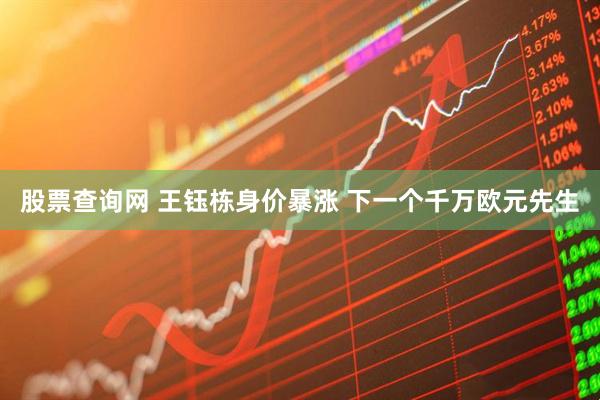 股票查询网 王钰栋身价暴涨 下一个千万欧元先生